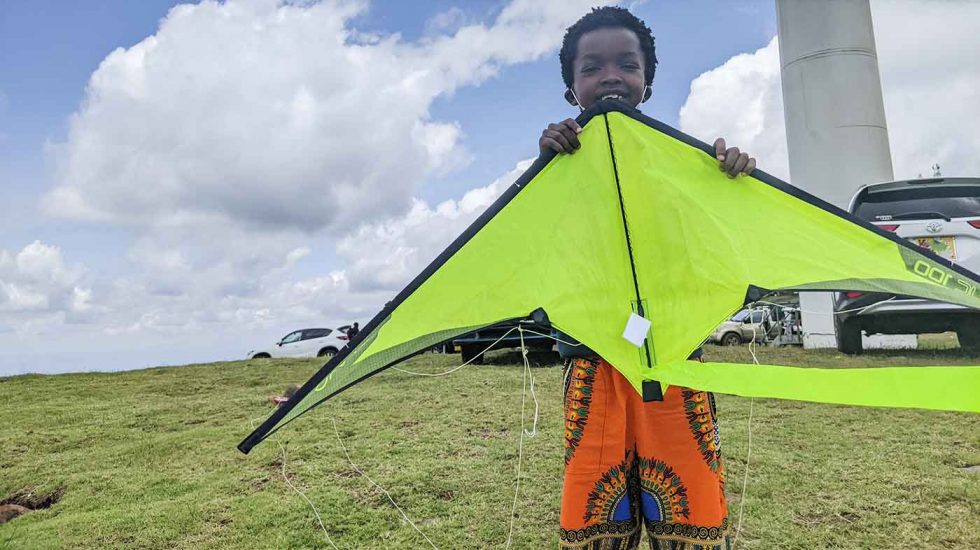 Kiting at Ngong Hills